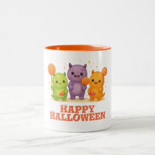 Tasse 2 Couleurs Halloween Kawaii Monsters & Lollipops