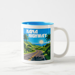 Tasse 2 Couleurs Hana Highway Maui Hawaii Paysage