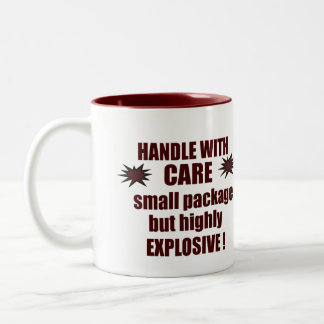 Tasse 2 Couleurs "'Handle with Care"