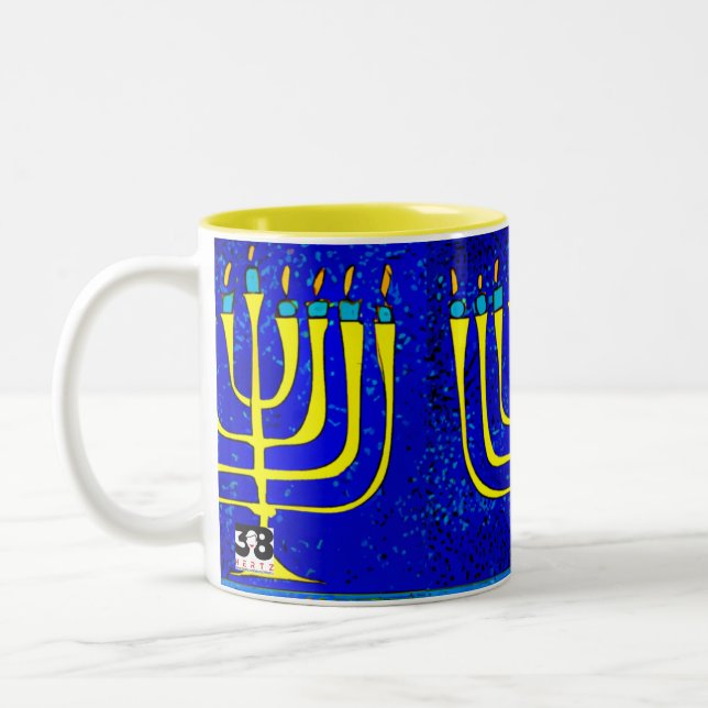 Tasse 2 Couleurs Hanoukka (Gauche)