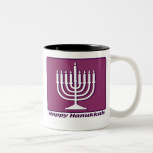 Tasse 2 Couleurs Hanoukka heureux
