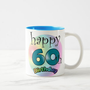Tasse 2 Couleurs Happy 60th Birthday