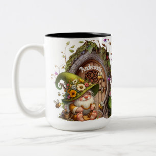 Tasse 2 Couleurs Happy Gnome Facultatif Personnaliser