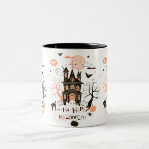 Tasse 2 Couleurs Happy Halloween House