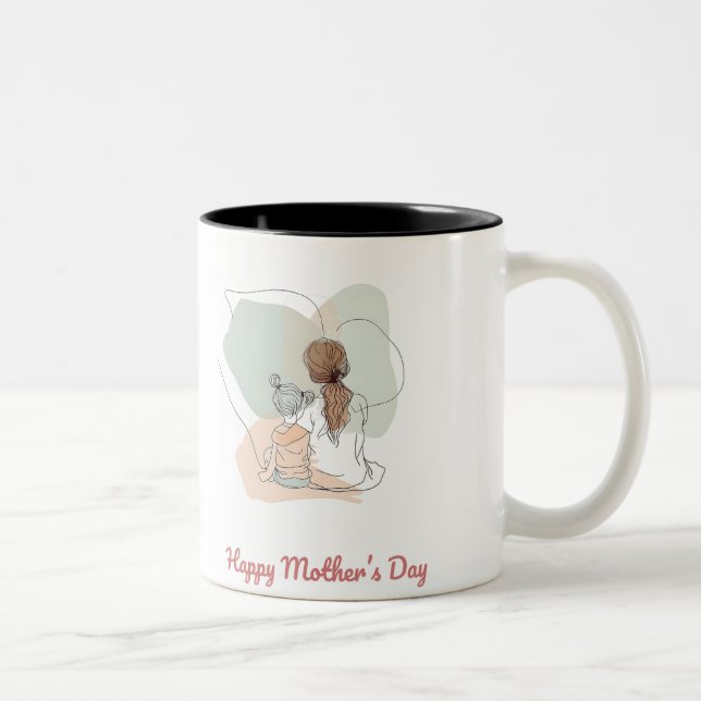 Tasse 2 Couleurs Happy Mother's Day (Droit)