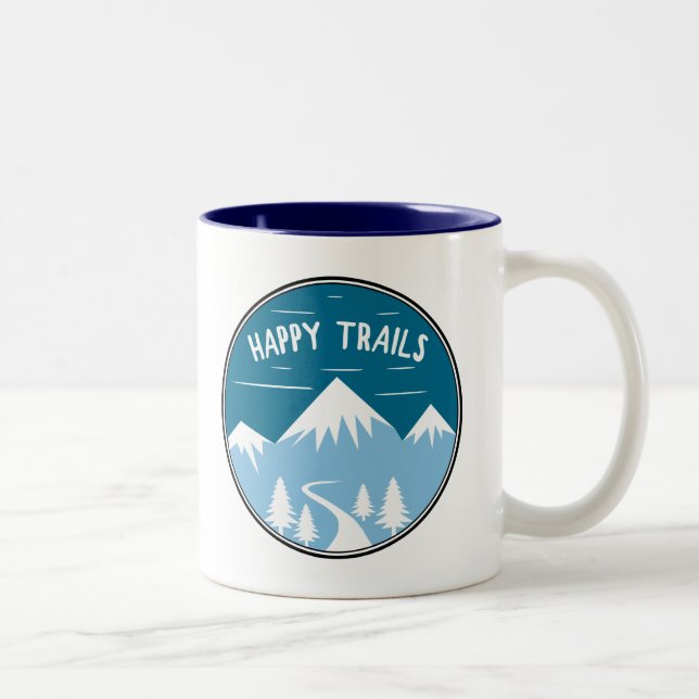 Tasse 2 Couleurs Happy Trails Randonnée (Droit)