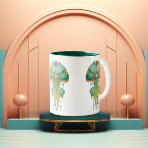 Tasse 2 Couleurs Harmonie Florale Fantaisiste 