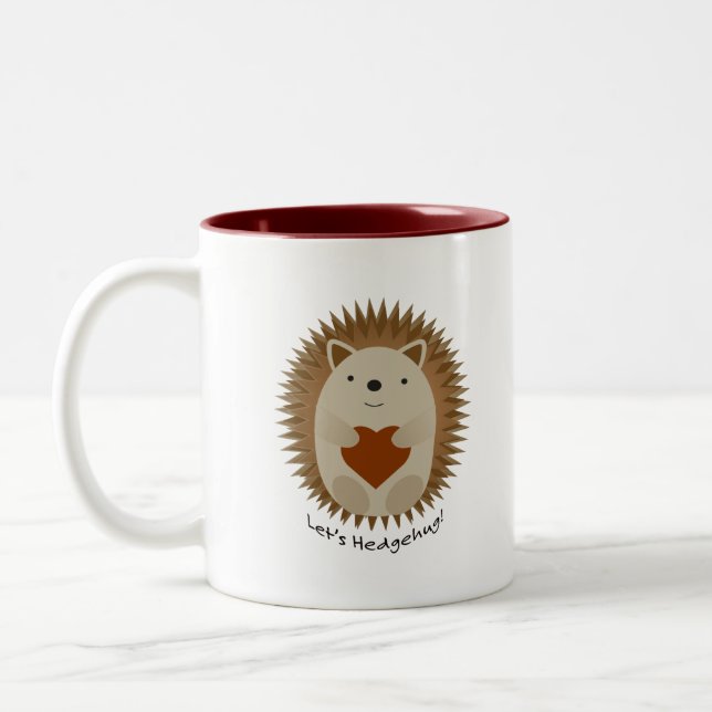 Tasse 2 Couleurs Hedgehug Hedgehog (Gauche)
