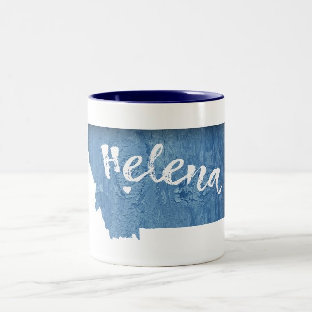 Tasse 2 Couleurs Helena Montana Wood Grain (Centre)