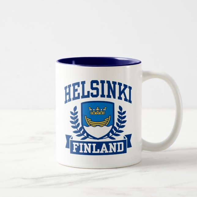 Tasse 2 Couleurs Helsinki Finlande (Droit)
