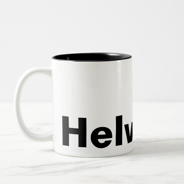 TASSE 2 COULEURS HELVETICA (Gauche)