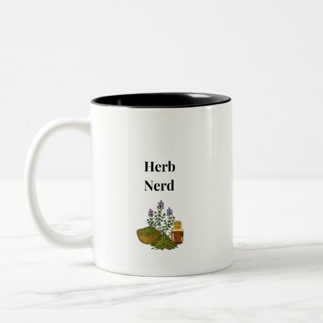 Tasse 2 Couleurs Herbe Nerd (Gauche)