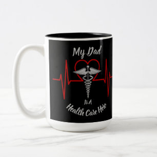 Tasse 2 Couleurs Héros des soins de santé papa