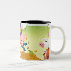 Tasse 2 Couleurs Heure de compter - la basse cour