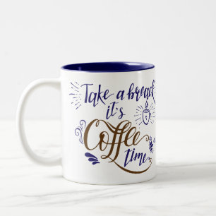 Tasse 2 Couleurs Heure du café