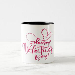 Tasse 2 Couleurs Heureuse Sainte-Valentin