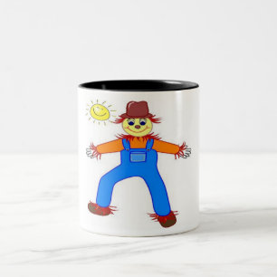 TASSE 2 COULEURS "HEUREUX HALLOWEEN" SCARECROW