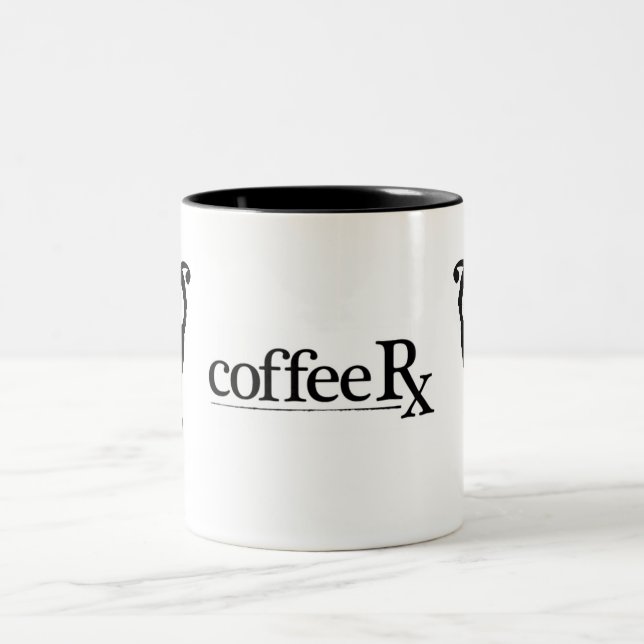 Tasse 2 Couleurs Hibou de CoffeeRx (Centre)