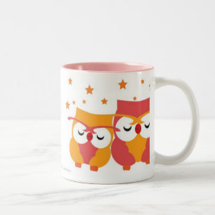 Tasse 2 Couleurs Hiboux étoilés