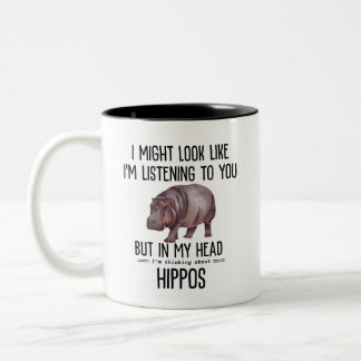 Tasse 2 Couleurs Hippopotames
