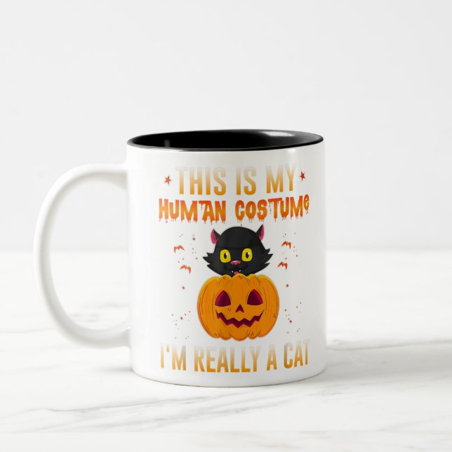 Tasse 2 Couleurs His Is My Human Costume (Gauche)