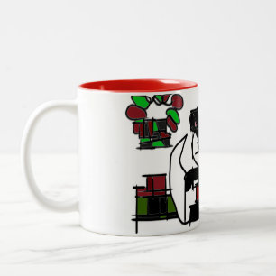 Tasse 2 Couleurs hiver de Boston terrier
