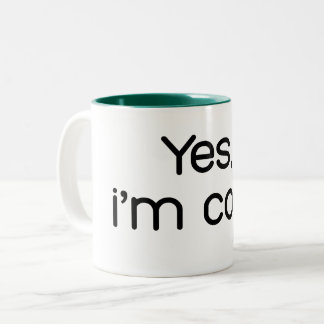 Tasse 2 Couleurs Hiver drôle et cosy, c'est la saison d'être gelé