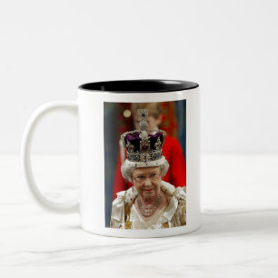Tasse 2 Couleurs HM Queen Elizabeth II Platinum Jubilee