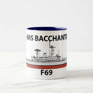 Tasse 2 Couleurs HMS Bacchante, configuration d'origine