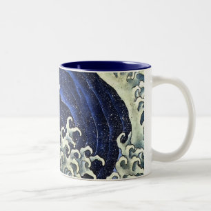 Tasse 2 Couleurs Hokusai Feminine Wave japonais Vintage Art