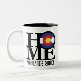 Tasse 2 Couleurs HOME Highlands Ranch Colorado 11oz