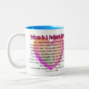 Tasse 2 Couleurs Hommage aux infirmières pédiatriques 