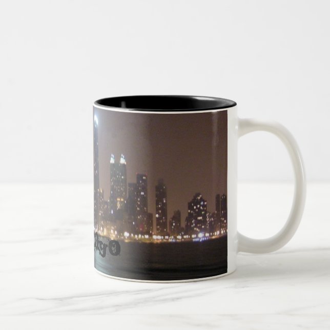 Tasse 2 Couleurs Horizon de Chicago (Droit)
