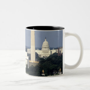 Tasse 2 Couleurs Horizon de Washington DC avec le capitol des USA