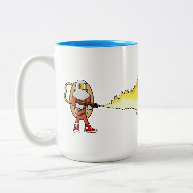 Tasse 2 Couleurs Hotdog Coffee Cup, Meilleur Café Possible Coupe (Gauche)