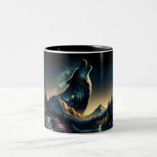 Tasse 2 Couleurs Howling Wolf