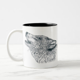 Tasse 2 Couleurs Howling Wolf