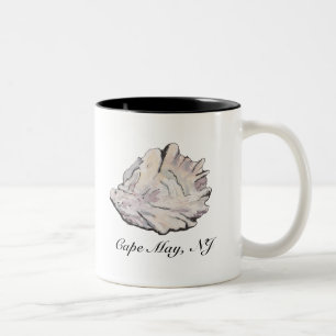 Tasse 2 Couleurs Huître simple et élégante