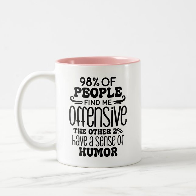 Tasse 2 Couleurs Humour adulte amusant (Gauche)
