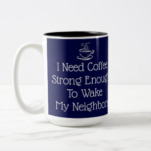 Tasse 2 Couleurs Humour café fort