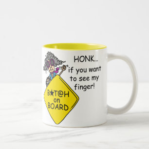 Tasse 2 Couleurs Humour de rage de route