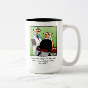 Tasse 2 Couleurs Humour de travail Médicale amusant