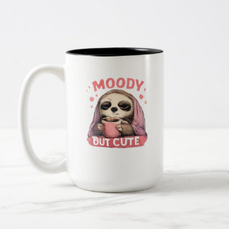Tasse 2 Couleurs Humour Drôle et Étrange Graphique