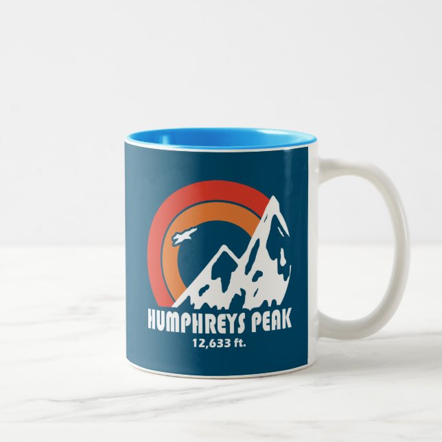 Tasse 2 Couleurs Humphreys Peak Arizona Sun Eagle (Droit)