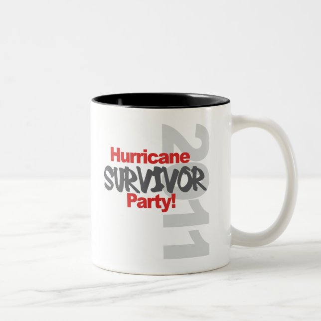 Tasse 2 Couleurs Hurricane Survival Party 1011 (Droit)
