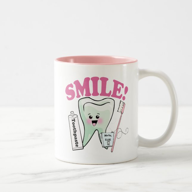 Tasse 2 Couleurs Hygiéniste dentaire de dentiste (Droit)