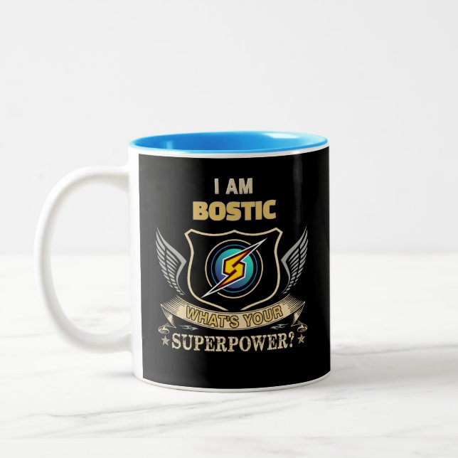 Tasse 2 Couleurs I Am BOSTIC What's Your Superpower (Gauche)