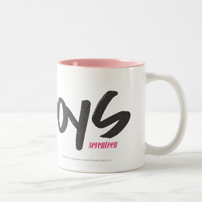 Tasse 2 Couleurs I Aqua de garçons de coeur (Droit)