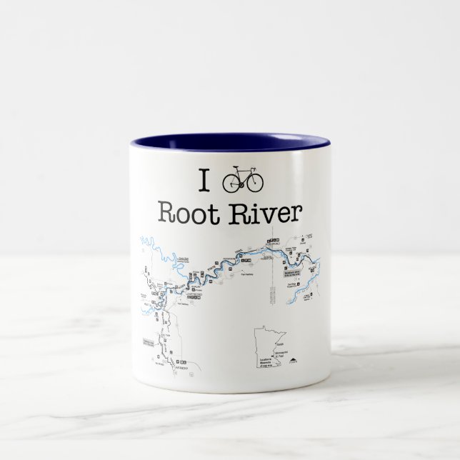 Tasse 2 Couleurs I Bike Root River (Centre)