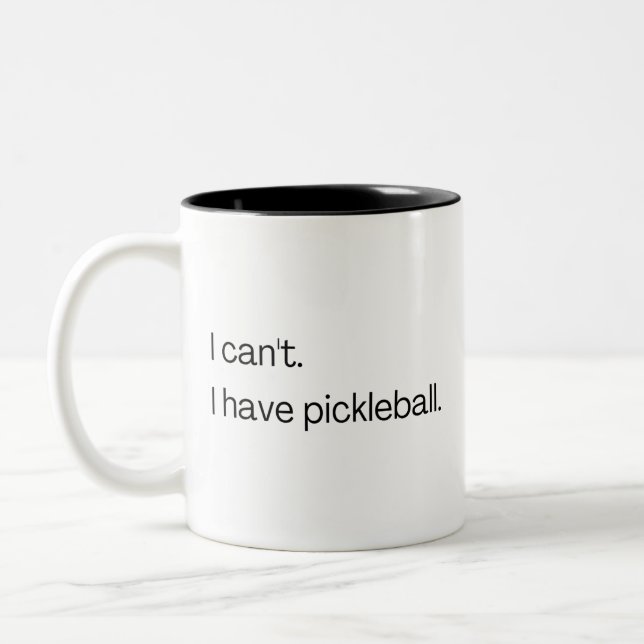 Tasse 2 Couleurs I can't I have pickleball (Gauche)